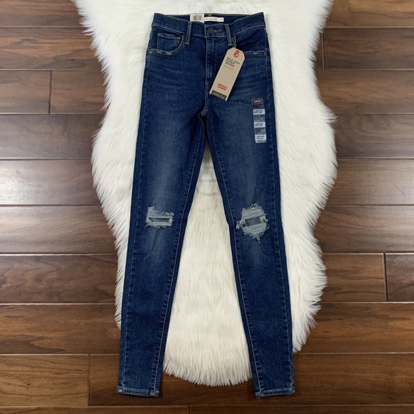 Levi's Size 25 Mile High Super Skinny‎ Denim Jeans - Picture 1 of 8